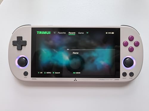 TRIMUI وحدة تحكم الألعاب المحمولة TRIMUI Smart Pro، مشغل ألعاب مصغر متوافق مع أكثر من 20 تنسيقًا من الألعاب وشاشة IPS عالية الدقة بحجم 5 بوصات، وحدة ألعاب فيديو محمولة (رمادي 64G) - Image 5