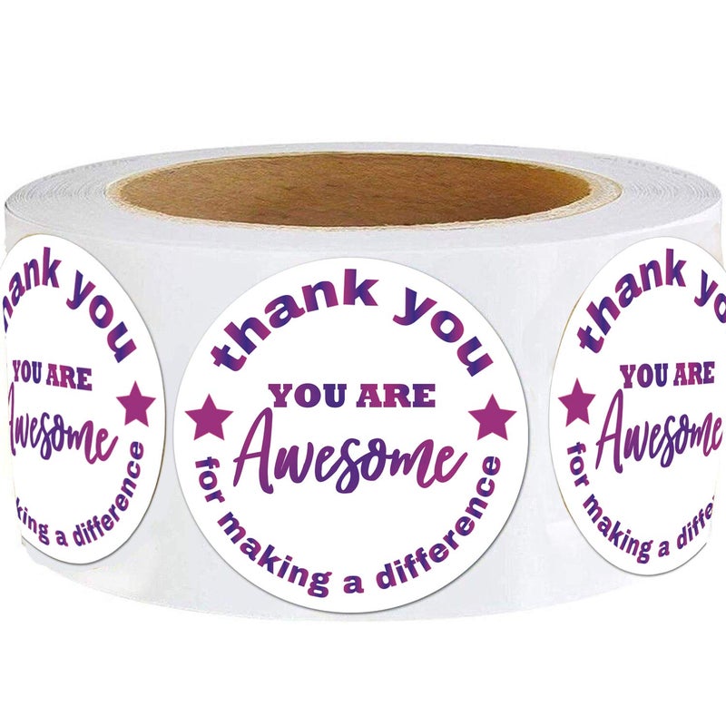 Besttile You are Awesome Stickers 2 Inch Kudos Appreciation StickersYou RockYou are AmazingThank You for Making a Difference Label for StudentsHeathcare WorkerNursesVolunteerTeachers TeamEmployee