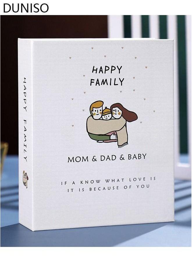 HOMESTAR ألبوم صور بخاصية الطباعة بسعة 200 جيب للصور بحجم 6 بوصات، محمول للعائلة، الزفاف، الأولاد والبنات - Image 1