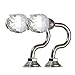 Elandy Elandy 1 Pair(2PCS) Retro Crystal Rose Flower Wall Decorative Tieback Hooks Curtain Tassel Hanger Holder Clothes Hat - Image 2
