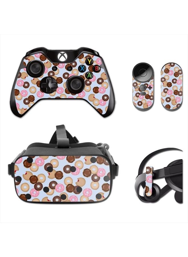 MIGHTY SKINS MightySkins Skin Compatible with Oculus Rift CV1 – Donut Binge | Protective, Durable, and Unique Vinyl Decal wrap Cover | Easy to Apply, Remove, and Change Styles | Made in The USA
