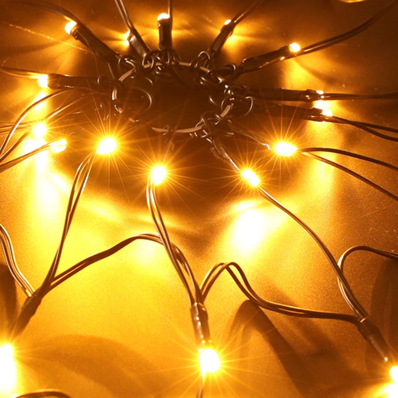 Spider Web Lamp Remote Control 8 Brightness Modes Energy-saving Eye-protection Wall Corner Halloween Decoration - Image 2