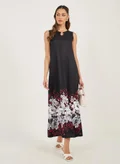 Styli black with floral print