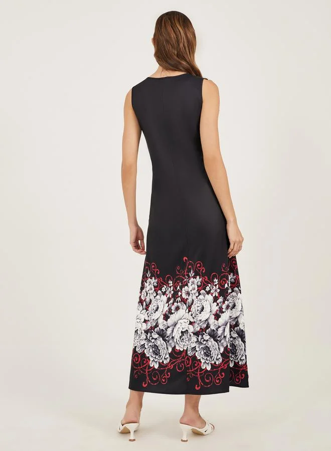 Styli Floral Border Dress