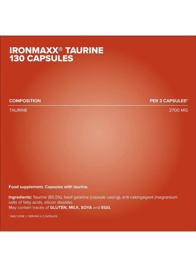 IronMaxx TAURINE | 130 capsules - Image 4