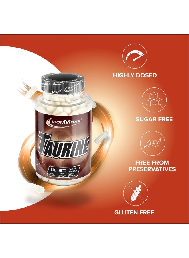 IronMaxx TAURINE | 130 capsules - Image 2