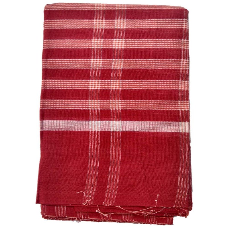 rdassociates Bengals Soft Cotton red Checks Bath gamcha for Bathing Kids Friendly(Pack of 2) - Image 1