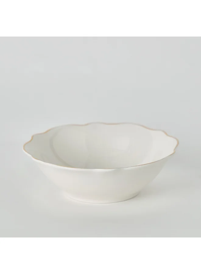 Home Box Ivory Veg Bowl 14 x 4.5 x 14 cm