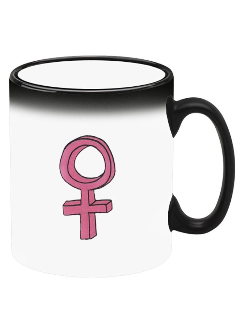 Theodor Color Changing Heat Sensitive Ceramic Mug, Image Revealed When HOT Liquid is Added! Girl power 1 - Image 2