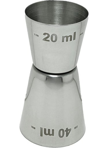 Steel 20 ml - 40 ml 20/40 Bar Cocktail Glass Double Jigger CIN437