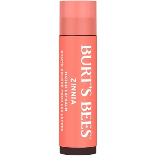 Burt's Bees Burts Bees Lip Tint Balm for Valentines Day with Long Lasting 2 in 1 Duo Tinted Balm Formula Color Infused with Hydrating Shea Butter for a Natural Looking Buildable Finish Zinnia 2Pack - Image 5