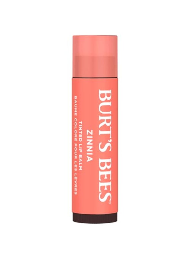 Burt's Bees Burts Bees Lip Tint Balm for Valentines Day with Long Lasting 2 in 1 Duo Tinted Balm Formula Color Infused with Hydrating Shea Butter for a Natural Looking Buildable Finish Zinnia 2Pack - Image 4