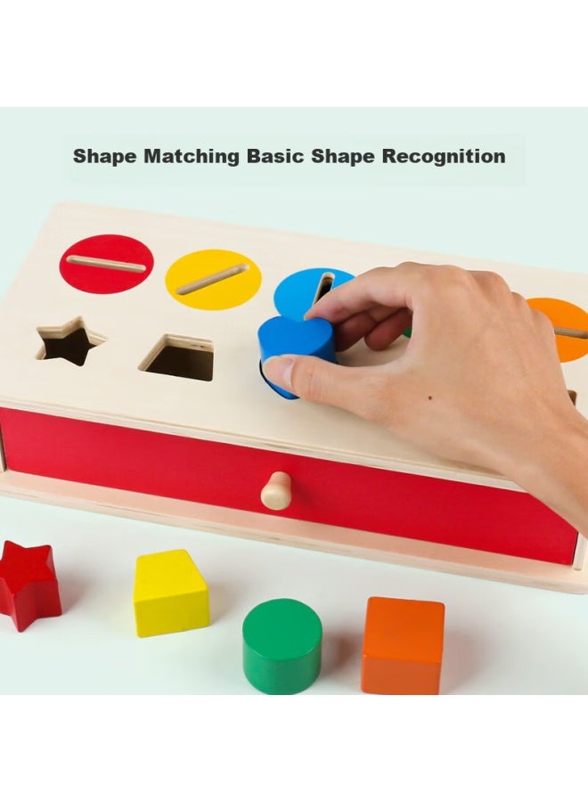 Mkbibi Montessori Early Education Coin Box Baby Color Recognition Shape Sorting Matching Children's Educational Toy - Image 1
