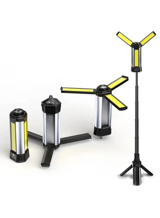 ELTRAZONE High Quality 2000 Lumens Type-C Rechargeable Portable Work Light – Ultra-Bright LED Floodlight with Adjustable Stand, Long Battery Life, Waterproof Design for Outdoor, Garage, Camping & Emergency Use - Image 1