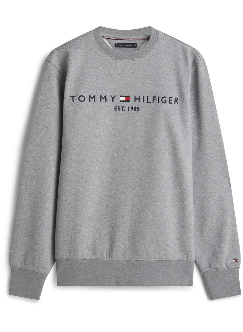 تومي هيلفيغر سويتشيرت مطرز بشعار