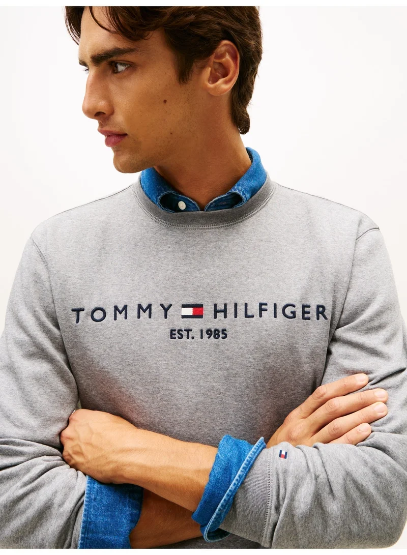 TOMMY HILFIGER Logo Embroidery Flex Fleece Sweatshirt
