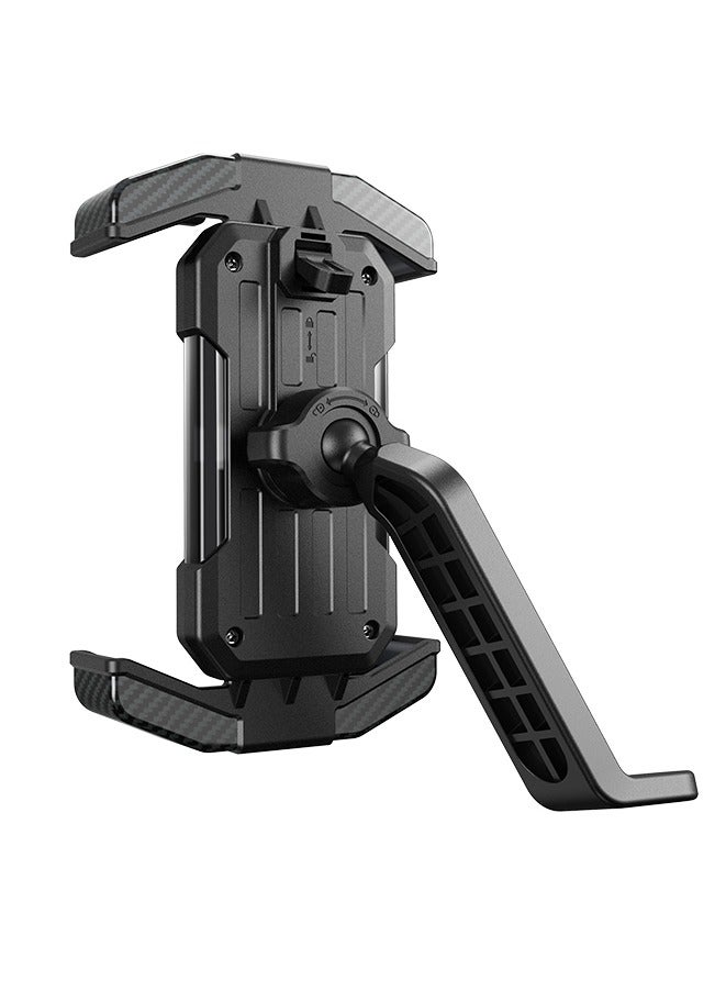 REMAX Motorcycle Phone Mount – Anti-Shock, One-Touch Lock, 360° Adjustable, Secure Handlebar Holder for Navigation, Fits 4-6.5” Phones - Image 3
