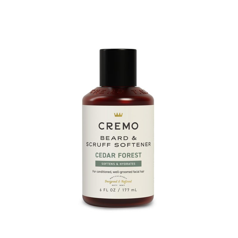 Cremo Cedar Forest Beard  Scruff Softener Softens and Conditions Coarse Facial Hair of all Lengths in Just 30 Seconds 6 Fluid Ounce