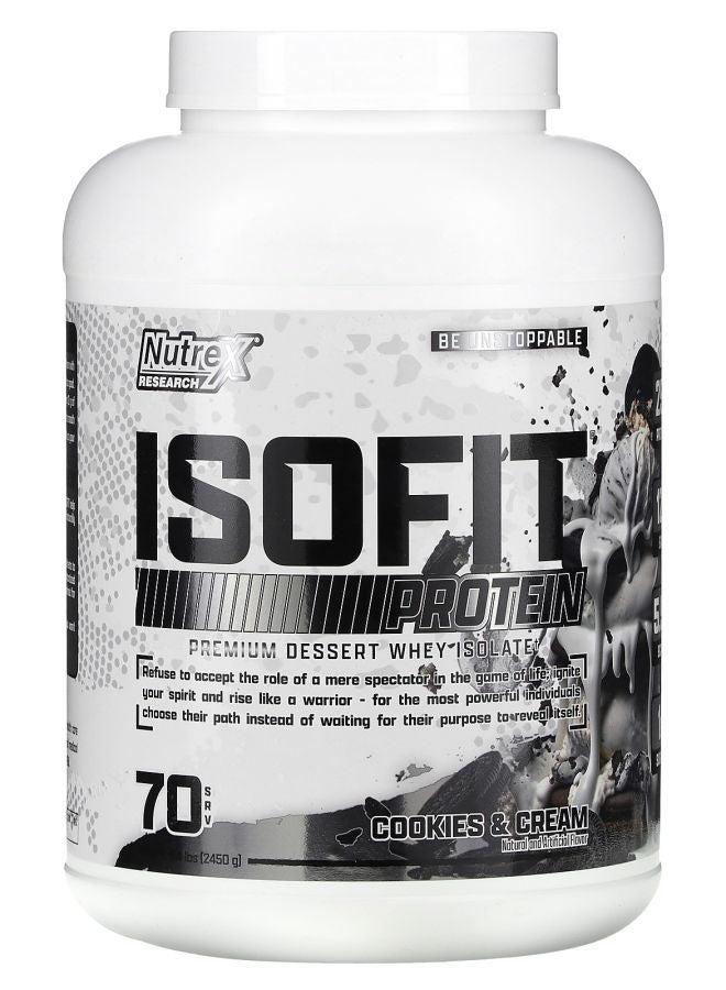 Nutrex Research IsoFit Protein Cookies & Cream 5.4 lb (2450 g)