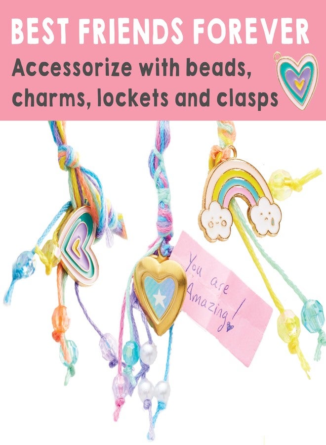 Creativity for Kids Friendship Bracelet Making Kit - Create 20 DIY Charm Bracelets, Arts and Craft Kits for Girls and Tweens Ages 7-10+ - Image 4