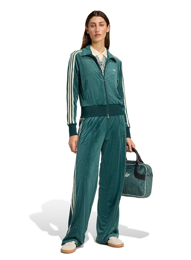 adidas Originals Liberty London Debossed Velvet Firebird Track Top - Image 5