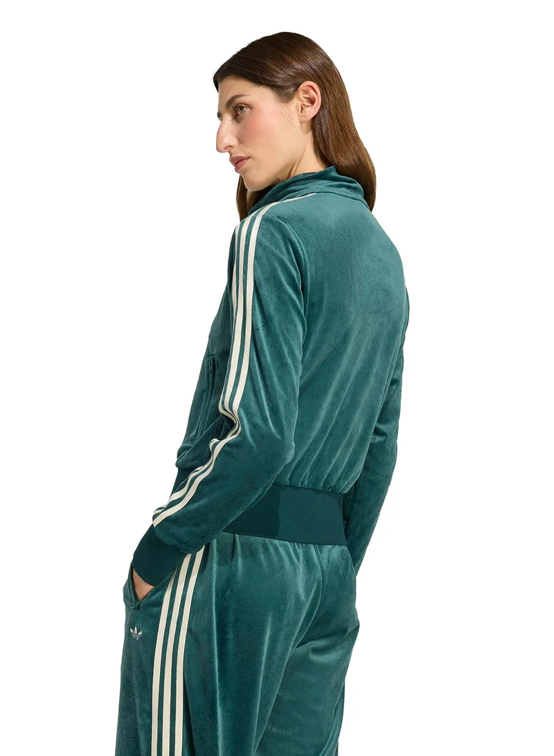 adidas Originals Liberty London Debossed Velvet Firebird Track Top
