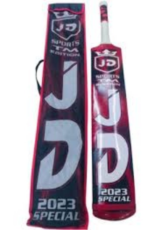 JD Cricket Bat For Tennis Ball And Tape Ball Cricket With Cover - For Professionals - Image 1