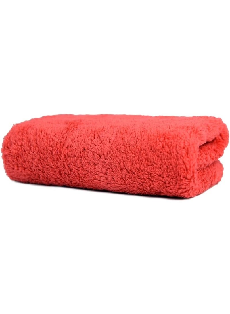 Microfiber Car Wash Drying Towels Professional Grade Premium Microfiber Towels for Car Wash Drying 450GSM 16 in.x 16 in. Pack of 6 (6 Pack, Red) - Image 2