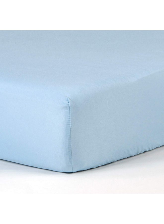 Tadpoles Tadpoles 2-Piece Sheep Crib Sheets | Collection of 2 Fitted Crib Sheets | Made of 100% Brushed Microfiber Polyester | Soft, Smooth, Breathable & Durable | Ideal for Babies | Blue & White  - Image 3
