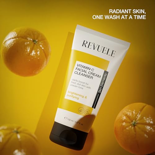 Revuele Vitamin C Facial Cream Cleanser Gentle Daily Face Wash for Brightening Hydration 507 floz Vegan CrueltyFree - Image 3