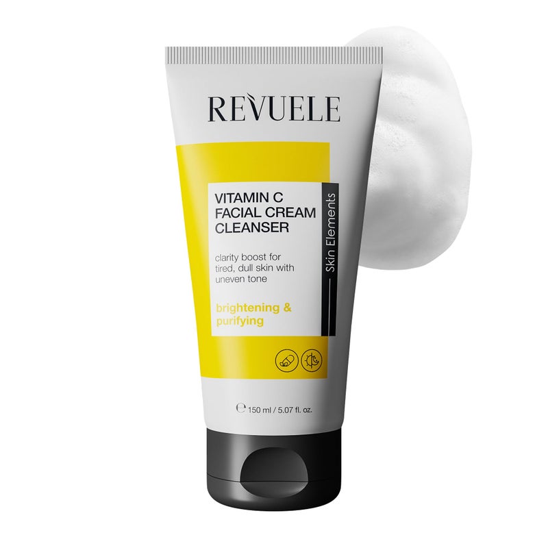 Revuele Vitamin C Facial Cream Cleanser Gentle Daily Face Wash for Brightening Hydration 507 floz Vegan CrueltyFree - Image 2