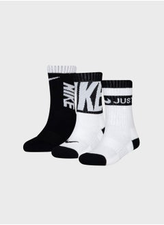 Nike Kids 3 Pack Hybrid Crew Socks  - Image 1