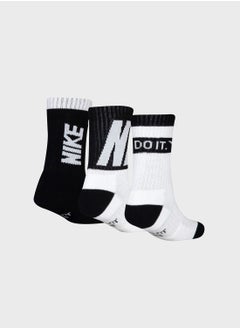 Nike Kids 3 Pack Hybrid Crew Socks  - Image 2