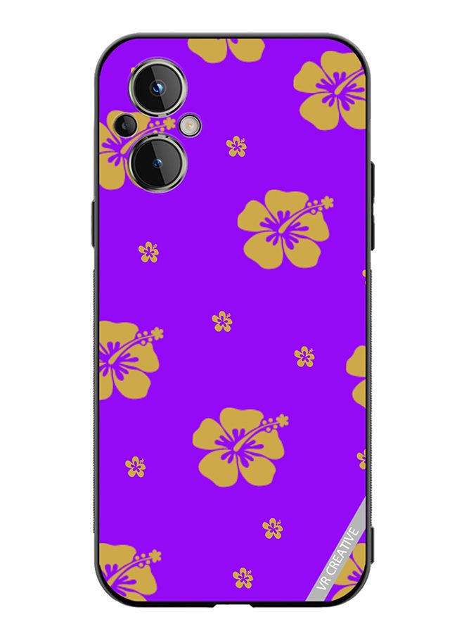 VR CREATIVE Protective Case Cover For OnePlus Nord N20 5G Habiscus Design Multicolour - Image 1