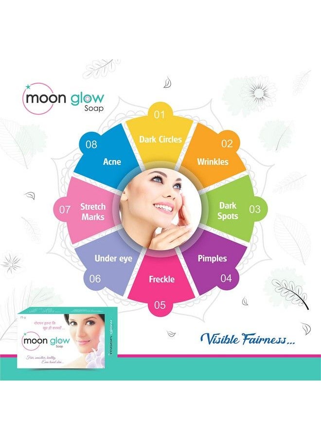 Moon Glow - Cream & Soap Combo Pack For Acne Dark Circle Pimple Black Spot Stretch Mark & Anti Aging (1Cream & 1 Soap) (2 Items In The Set) - Image 1