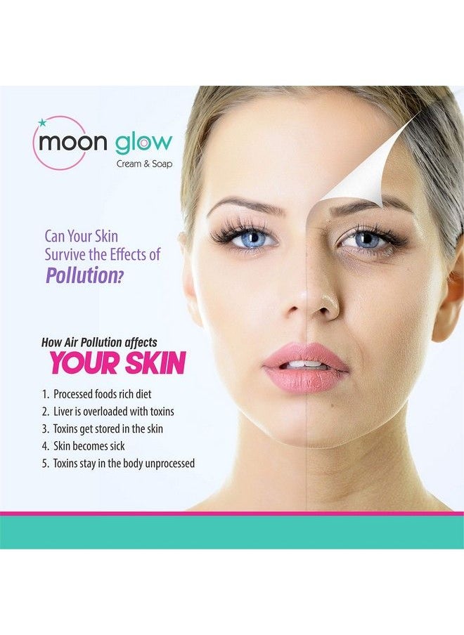 Moon Glow - Cream & Soap Combo Pack For Acne Dark Circle Pimple Black Spot Stretch Mark & Anti Aging (1Cream & 1 Soap) (2 Items In The Set) - Image 1