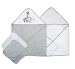 Spasilk Bath Hooded Towels Washcloths Set for Babies 2 Hooded Terry Bath Towels 2 Washcloths Grey Lion - Image 2