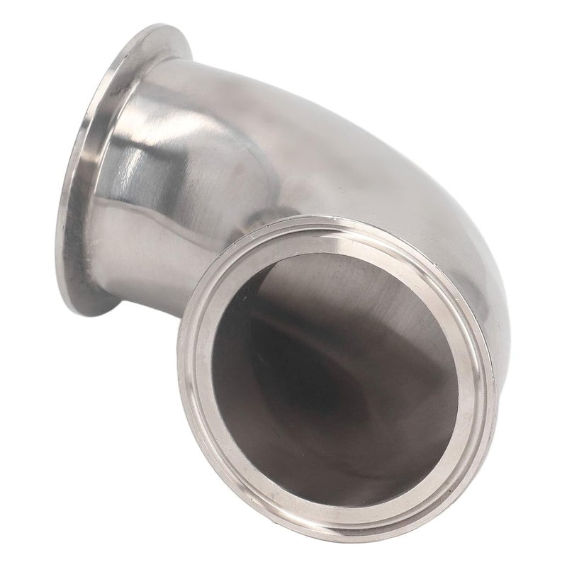 Sanitary Elbow Ferrule, Resistance 304 Stainless Steel 90 Degree Pipe Fitting Leakproof 16KG Strong Pressure for Pipeline (76) - Image 2