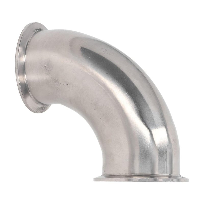 Sanitary Elbow Ferrule, Resistance 304 Stainless Steel 90 Degree Pipe Fitting Leakproof 16KG Strong Pressure for Pipeline (76) - Image 3