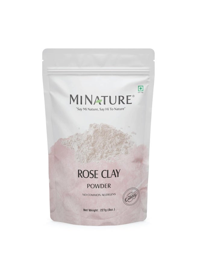minature Pure Rose Clay 227g(8oz) | 100% Natural Premium Pink Kaolin Powder for Facial Masks & Cleansing | All Skin Types - Image 1