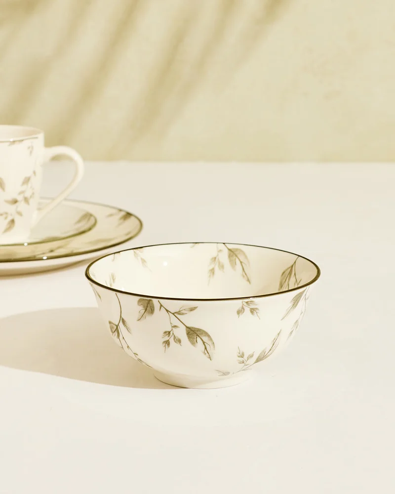 Redtag Ivory Floral Pad Print Serving Bowl