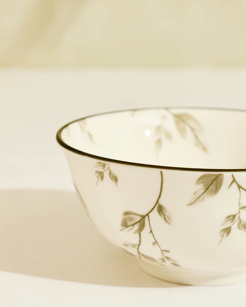 Redtag Ivory Floral Pad Print Serving Bowl