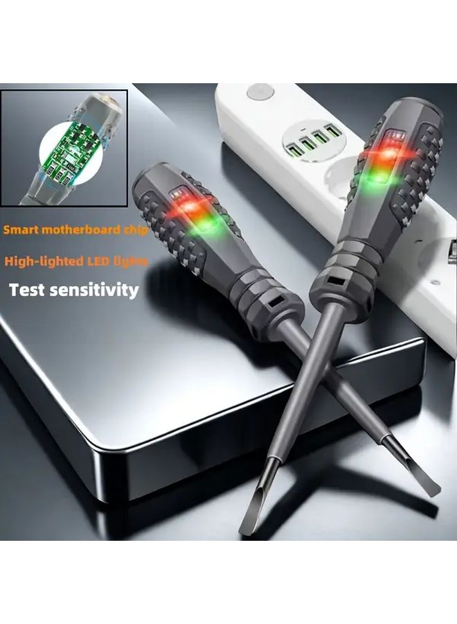 2pcs Voltage Testers with Digital Display Intelligent Screwdriver Tester for Circuit Testing - Image 2