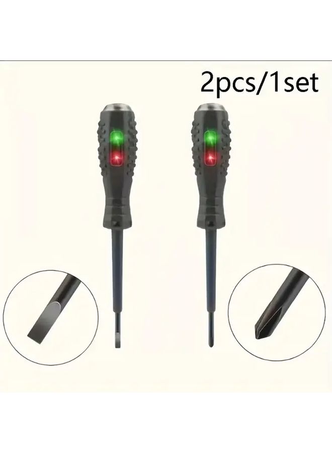 2pcs Voltage Testers with Digital Display Intelligent Screwdriver Tester for Circuit Testing - Image 3