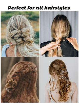 100 Pins, Wavy Black Hair Pins, Suitable for All Hairstyles, Pins for Girls Women (Black) - view 4