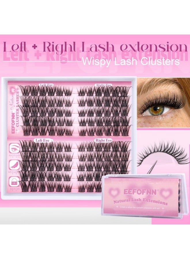 Eefofnn Wispy Lash Clusters Natural Eyelash Clusters C Curl Cluster Eyelash Extensions 11-16 mm Cluster Lashes Left Right Eyelash Extension Cat Eye Lashes Clusters DIY Individual Lashes by Eefofnn - Image 2