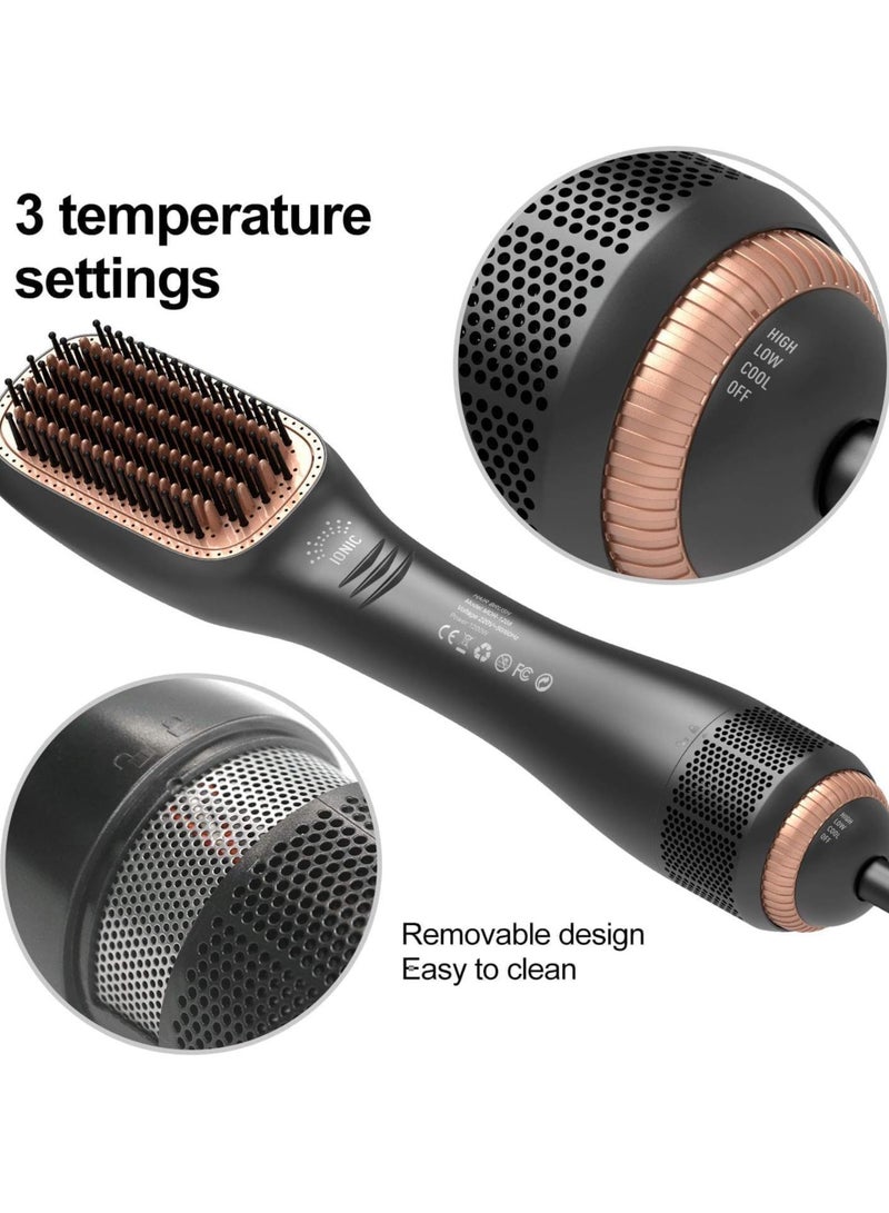 TIGER New Hair Dryer & Professional Ceramic Brush Set – Portable Ceramic Straightener Styling Device, Hair Straightener Brush for Smooth, Frizz-Free Hair, Quick Drying & Straightening - Image 3