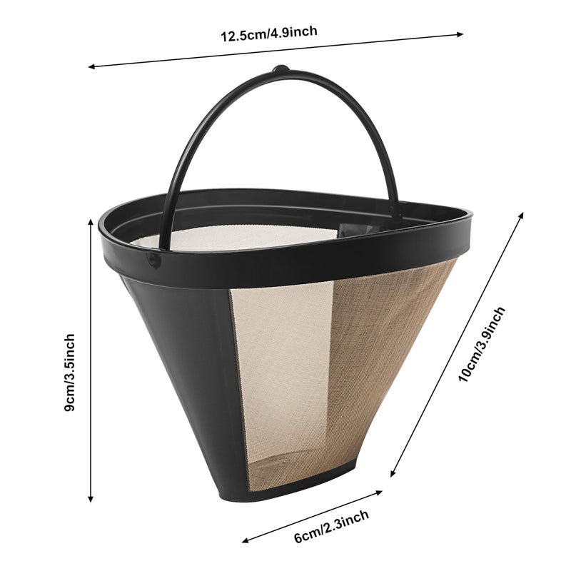 BRENSTEN Reusable #4 Cone Coffee Filter Basket for Ninja Coffee Makers Ninja Coffee Accessories - 1 Pack Permanent Replacement for Ninja Coffee Brewers - Image 2