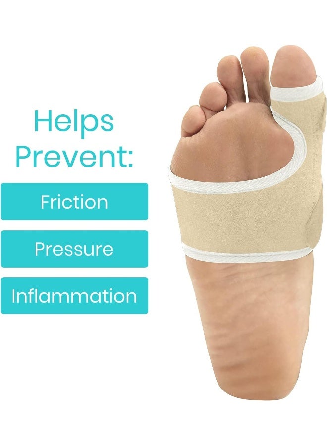 VIVE Bunion Brace Big Toe Corrector Straightener With Splint Hallux Valgus Pad Joint Pain Relief Alignment Treatment Orthopedic Sleeve Foot Wrap Support One Size Beige - Image 2