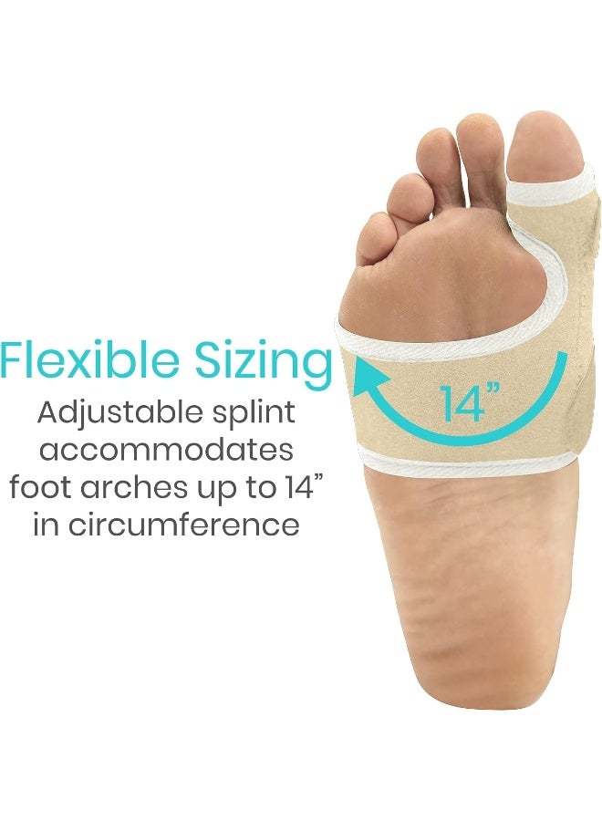 VIVE Bunion Brace Big Toe Corrector Straightener With Splint Hallux Valgus Pad Joint Pain Relief Alignment Treatment Orthopedic Sleeve Foot Wrap Support One Size Beige - Image 4